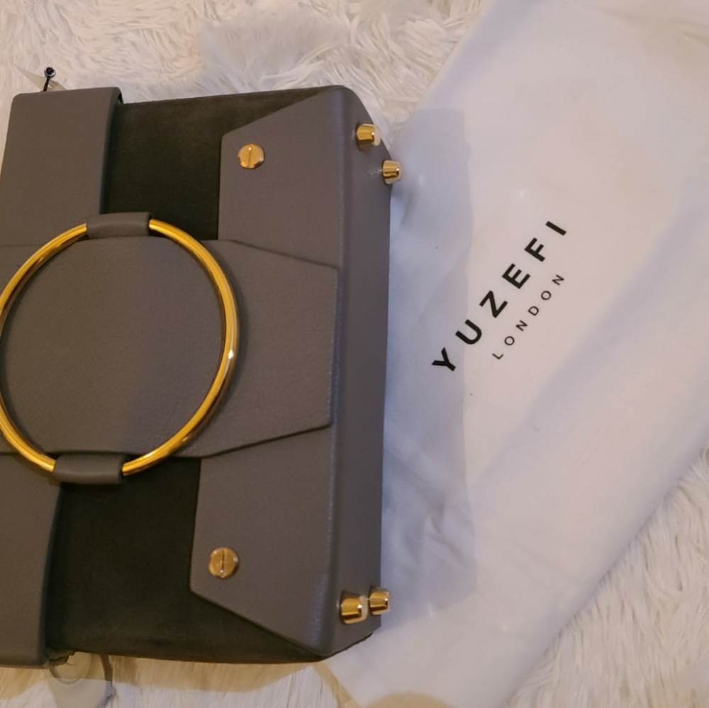 Yuzefi Asher Box Chain Top Handle Leather Bag